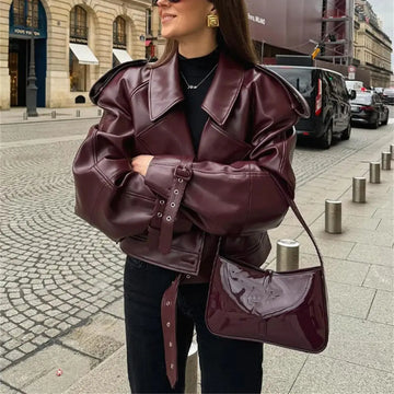 Luxury Burgundy Jacket